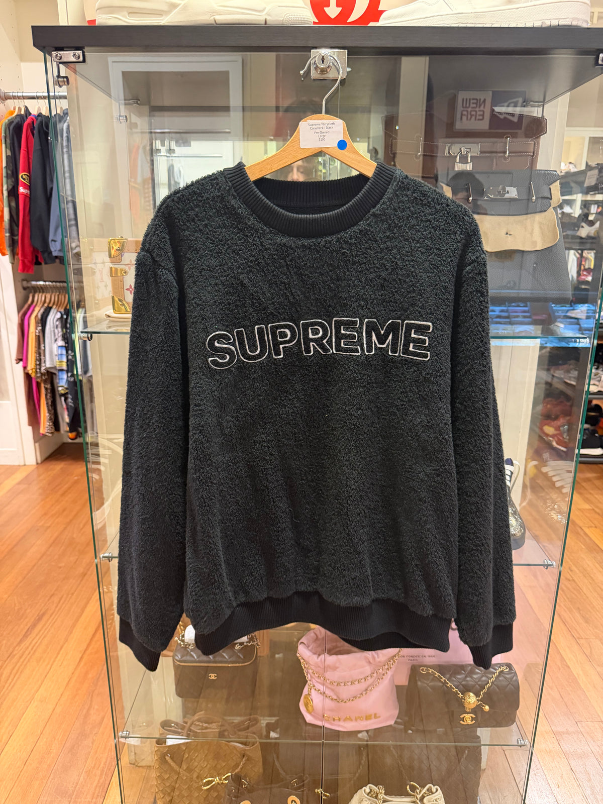 Supreme Terrycloth Crewneck - Black