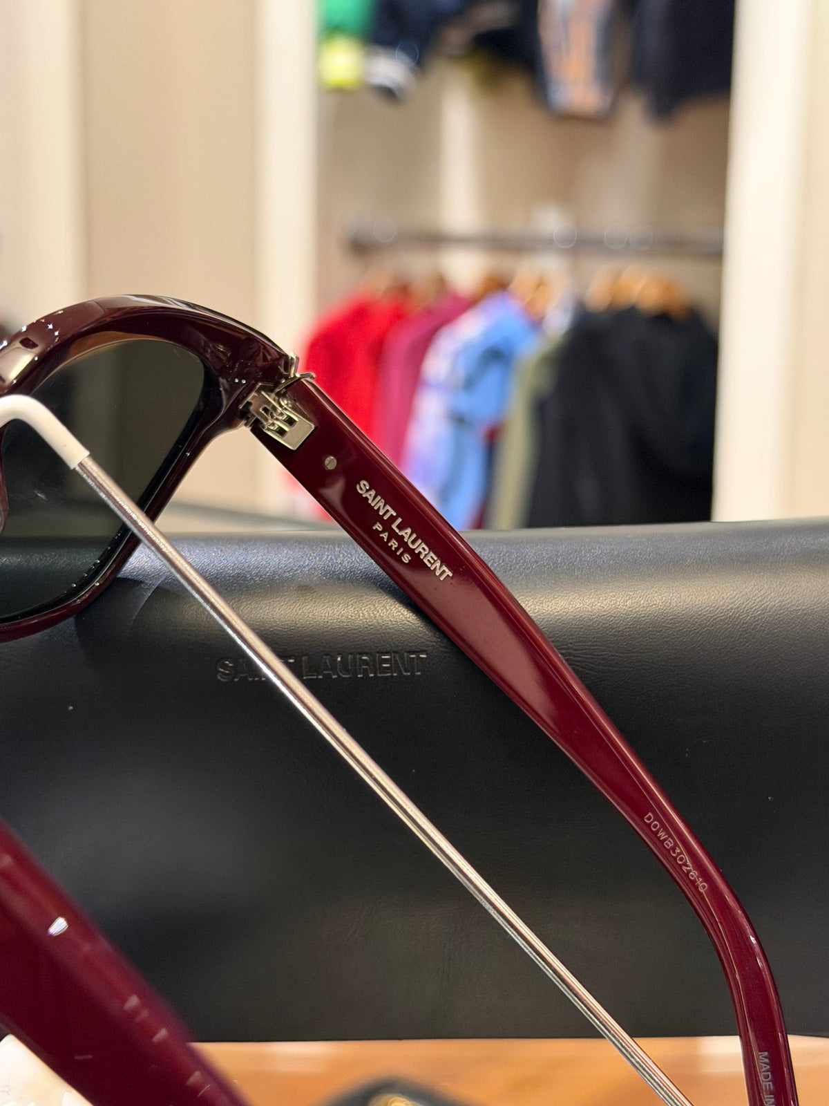 Saint Laurent Acetate Square SL M40 Sunglasses