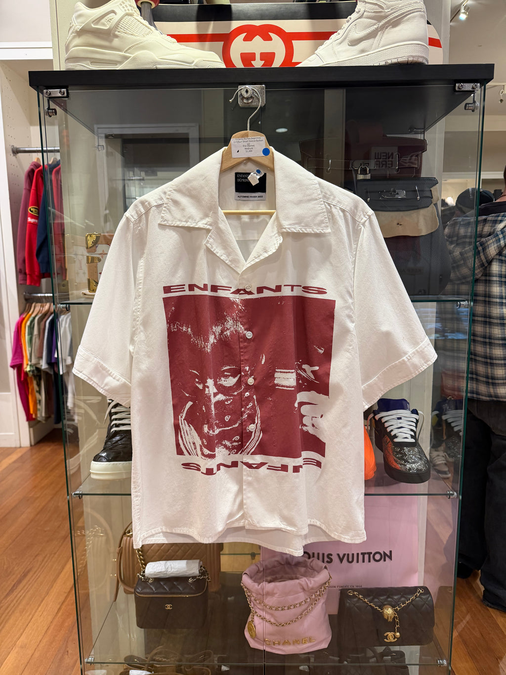 Enfants Riches Deprimes Girl/Gun Short Sleeve Button Up