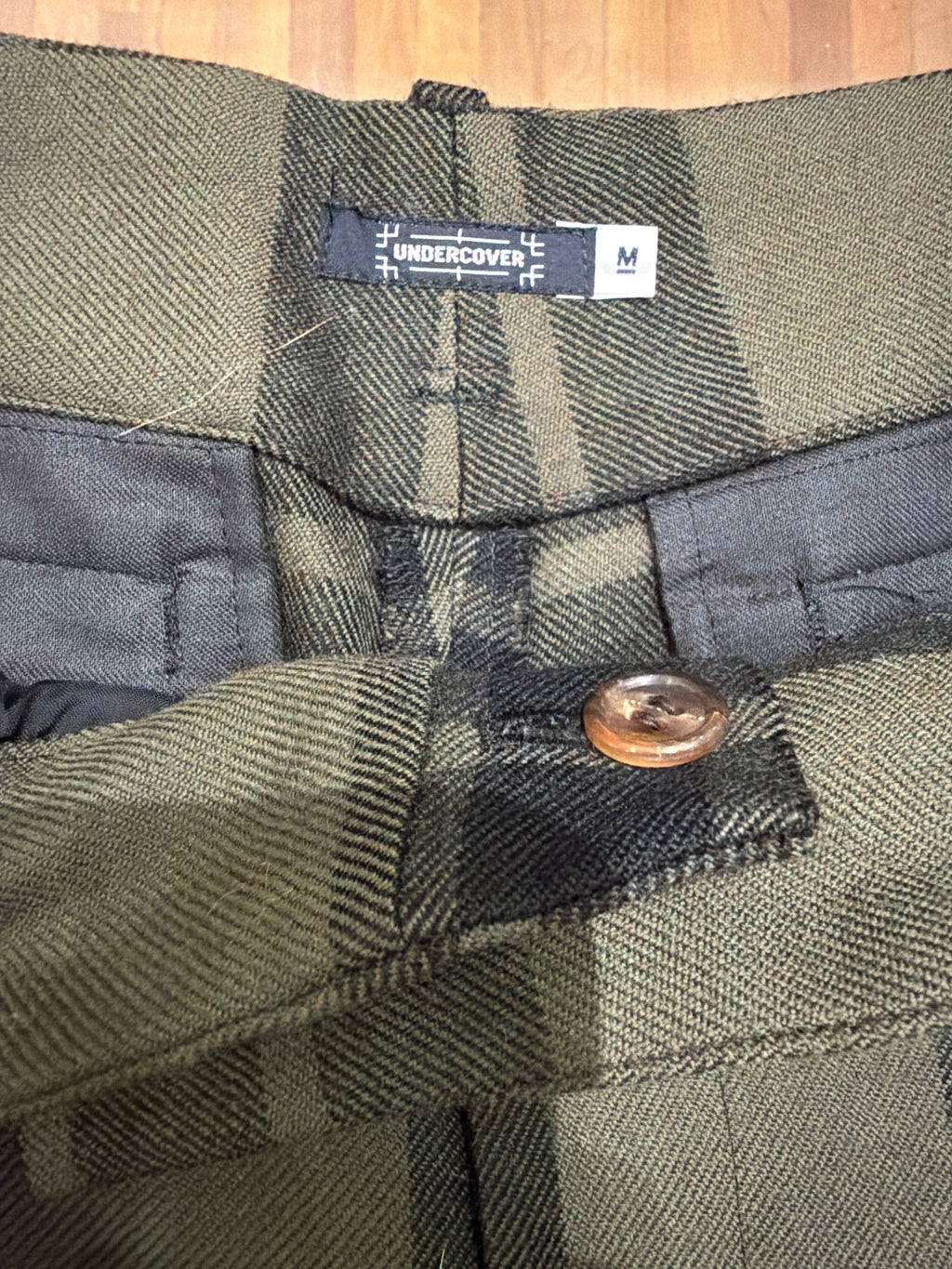 Undercover Flannel Rhinestone Trousers