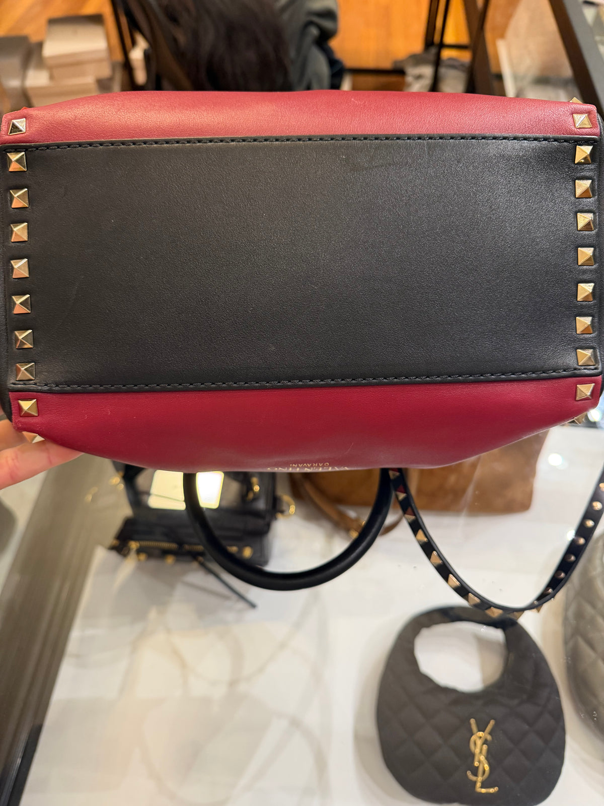 Valentino Garavani Rockstud Top Handle Bag