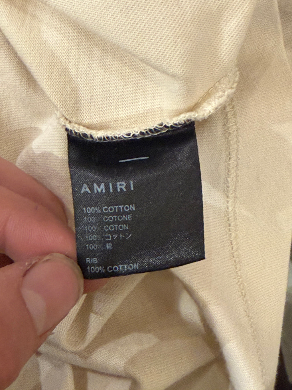 Amiri Motors Tee - Cream
