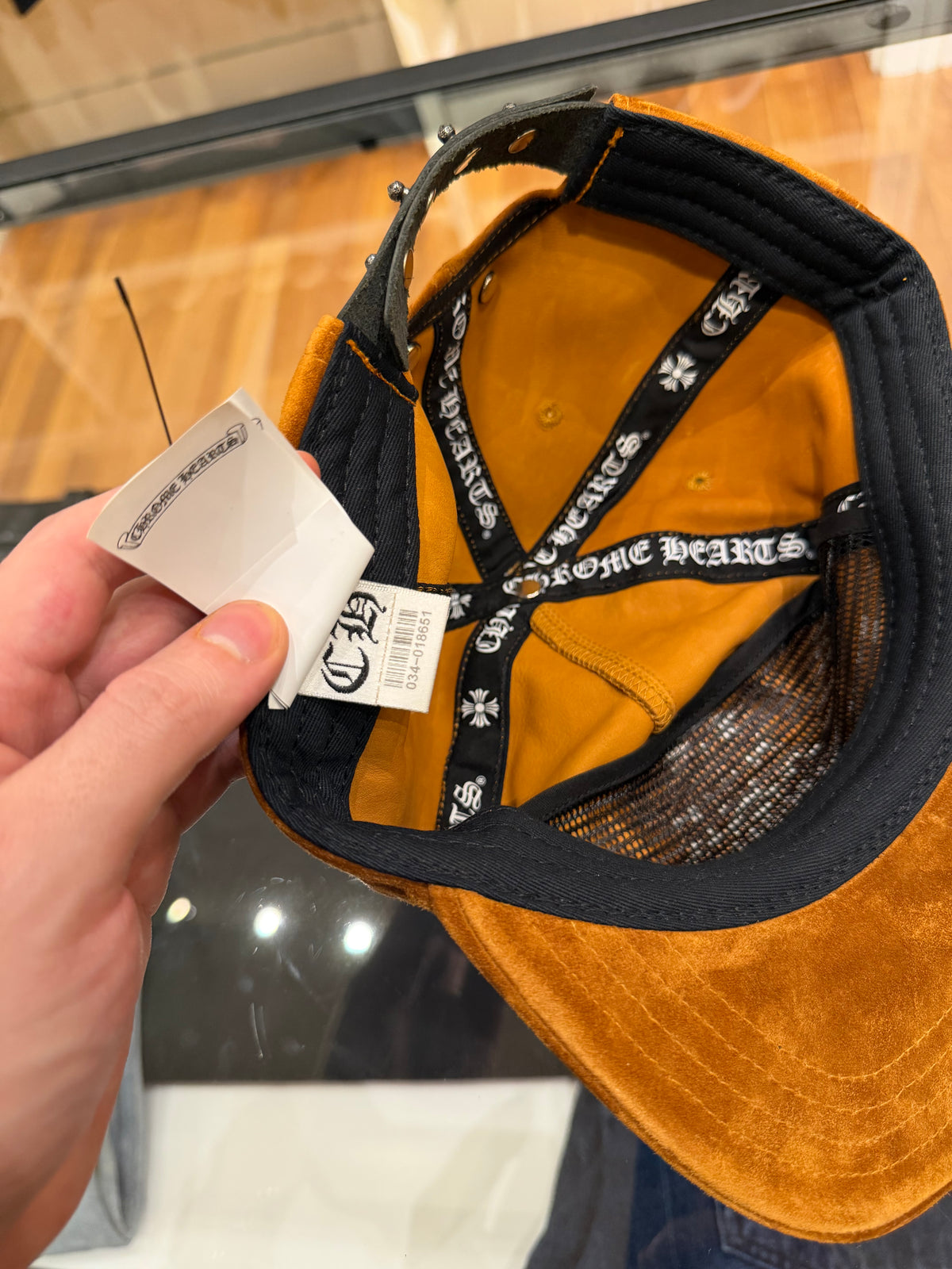 Chrome Hearts Suede Vine Dagger Hat - Camel