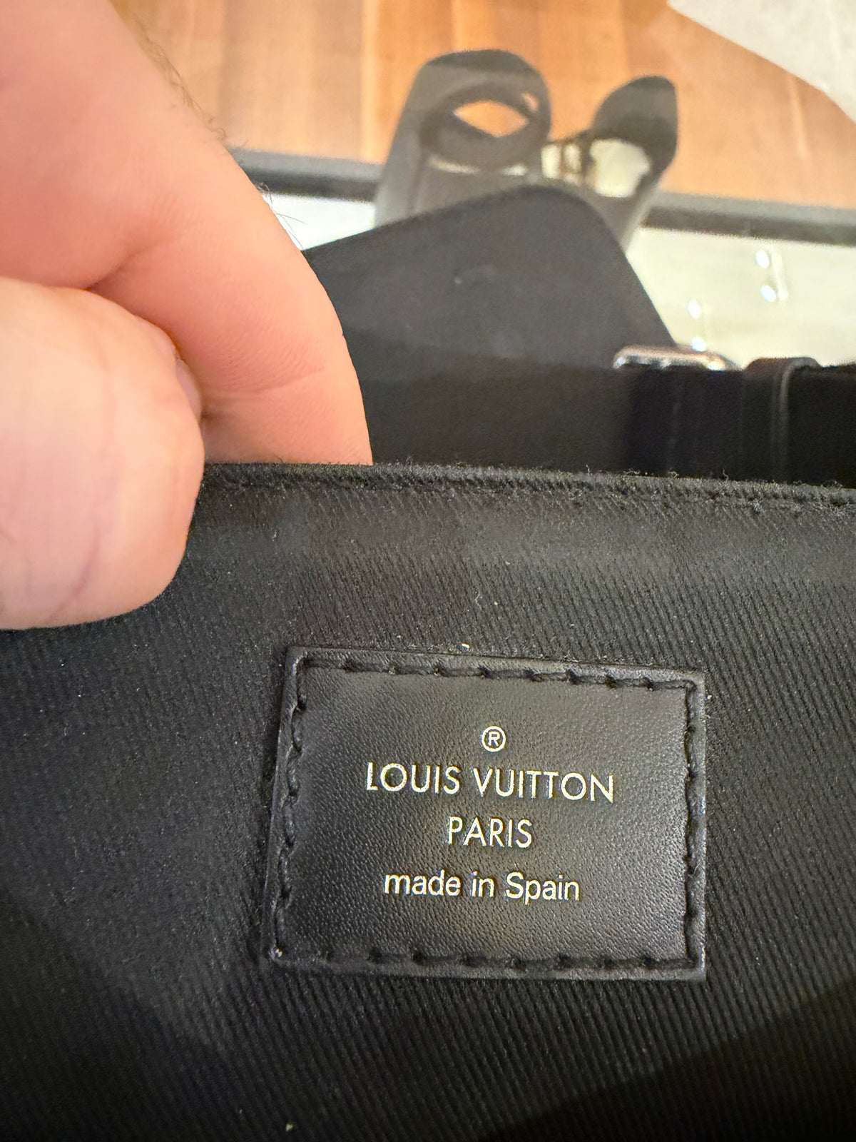Louis Vuitton Damier Leather Messenger Bag