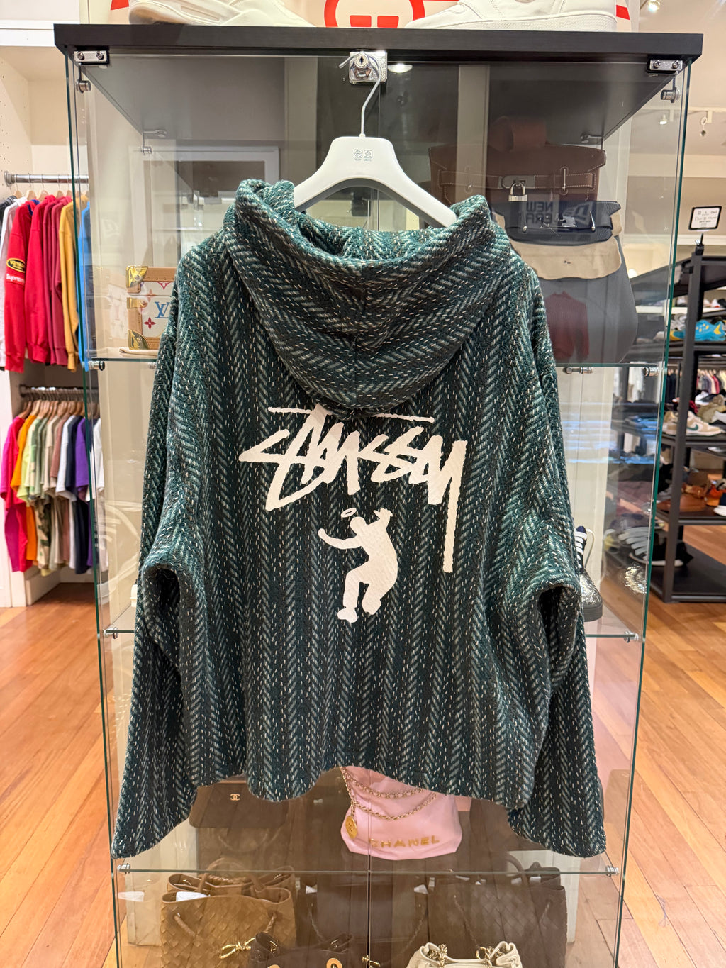Stussy x Union Angel Knit
Poncho Zip Up - Green