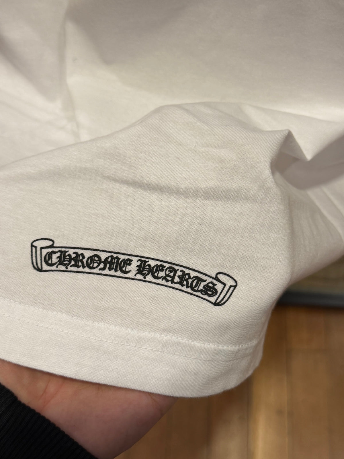 Chrome Hearts Neck Logo Tee - White