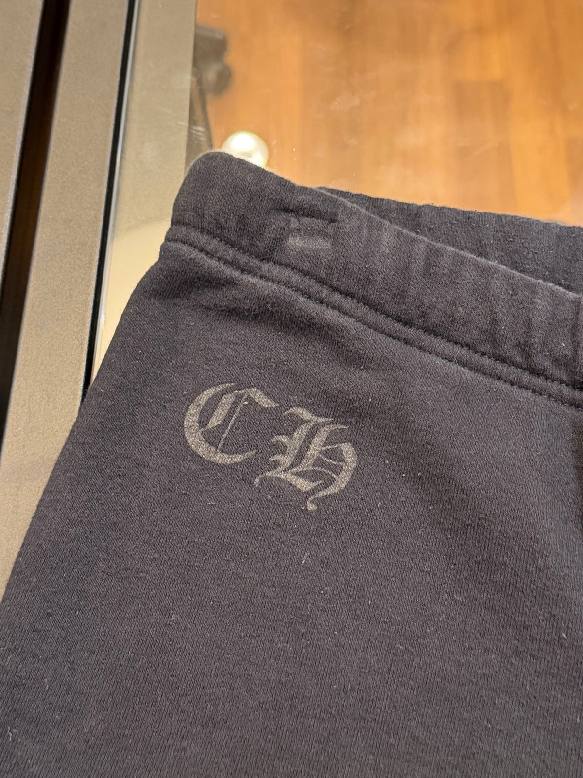 Chrome Hearst Cemetery
Horseshoe Sweatpants -
Black/Red/White