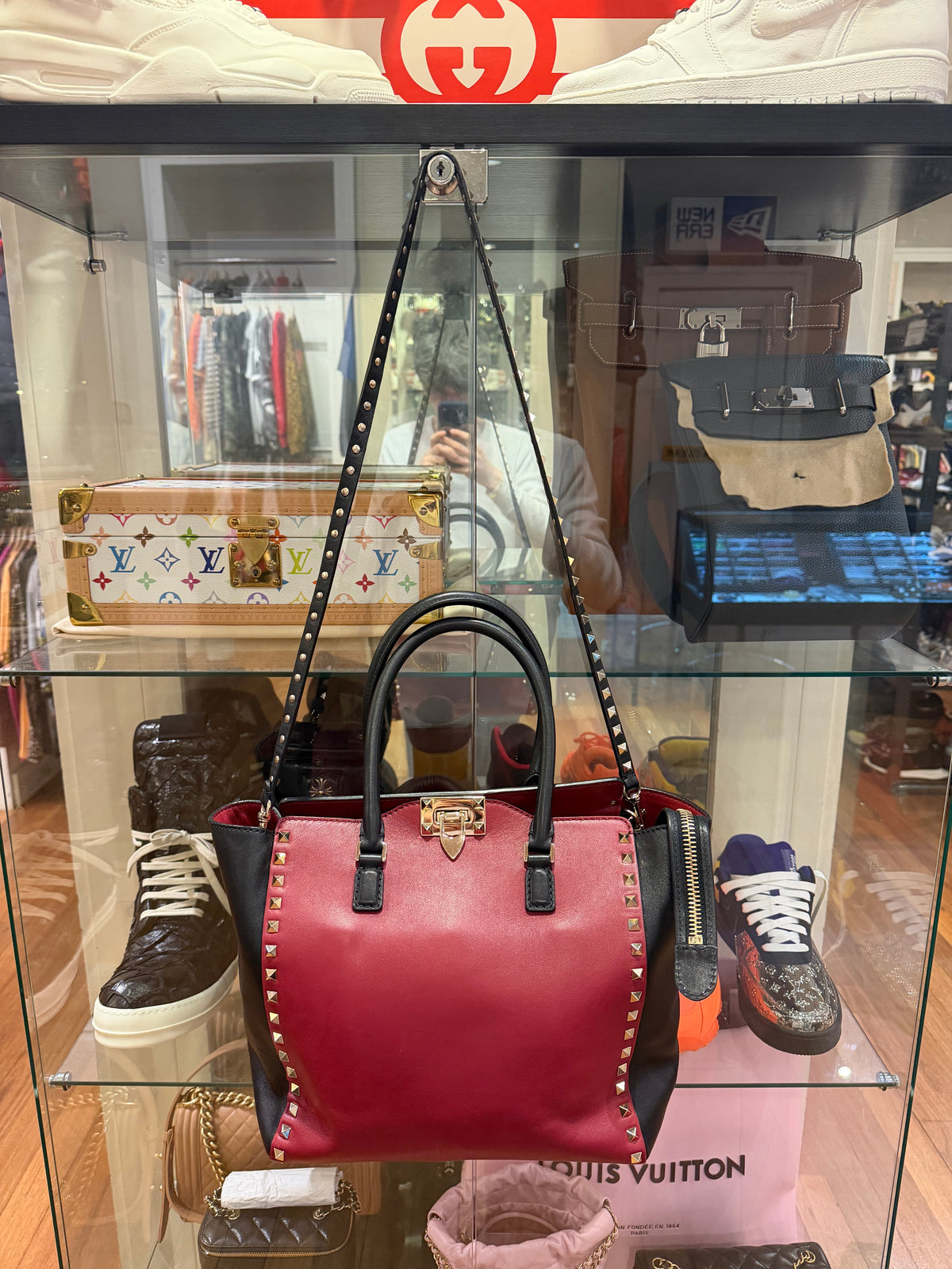 Valentino Garavani Rockstud Top Handle Bag