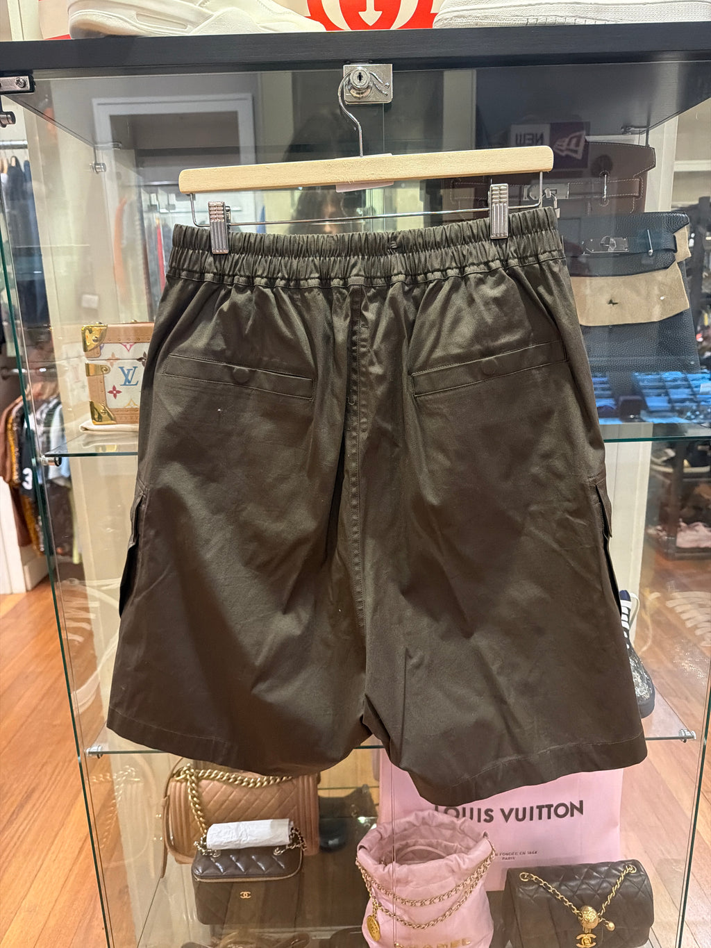 Rick Owens Nylon Cargo Bela Shorts - Dust