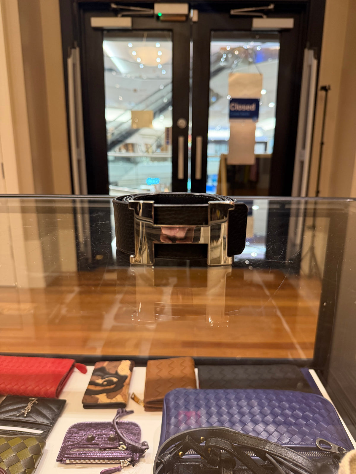 Hermes Buckle & Louis Vuitton Strap Leather Belt