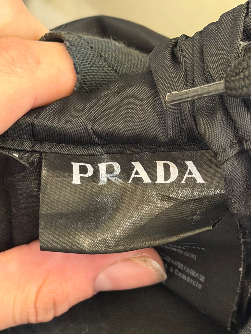 Prada Nylon Cuffed Joggers