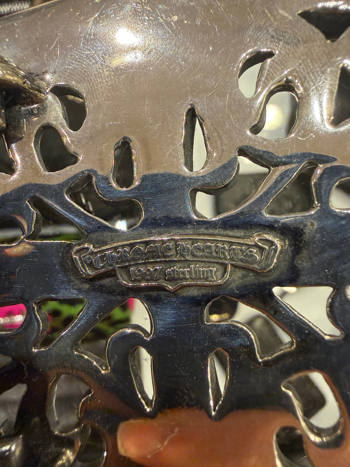 Chrome Hearts XL Oval Buckle Belt