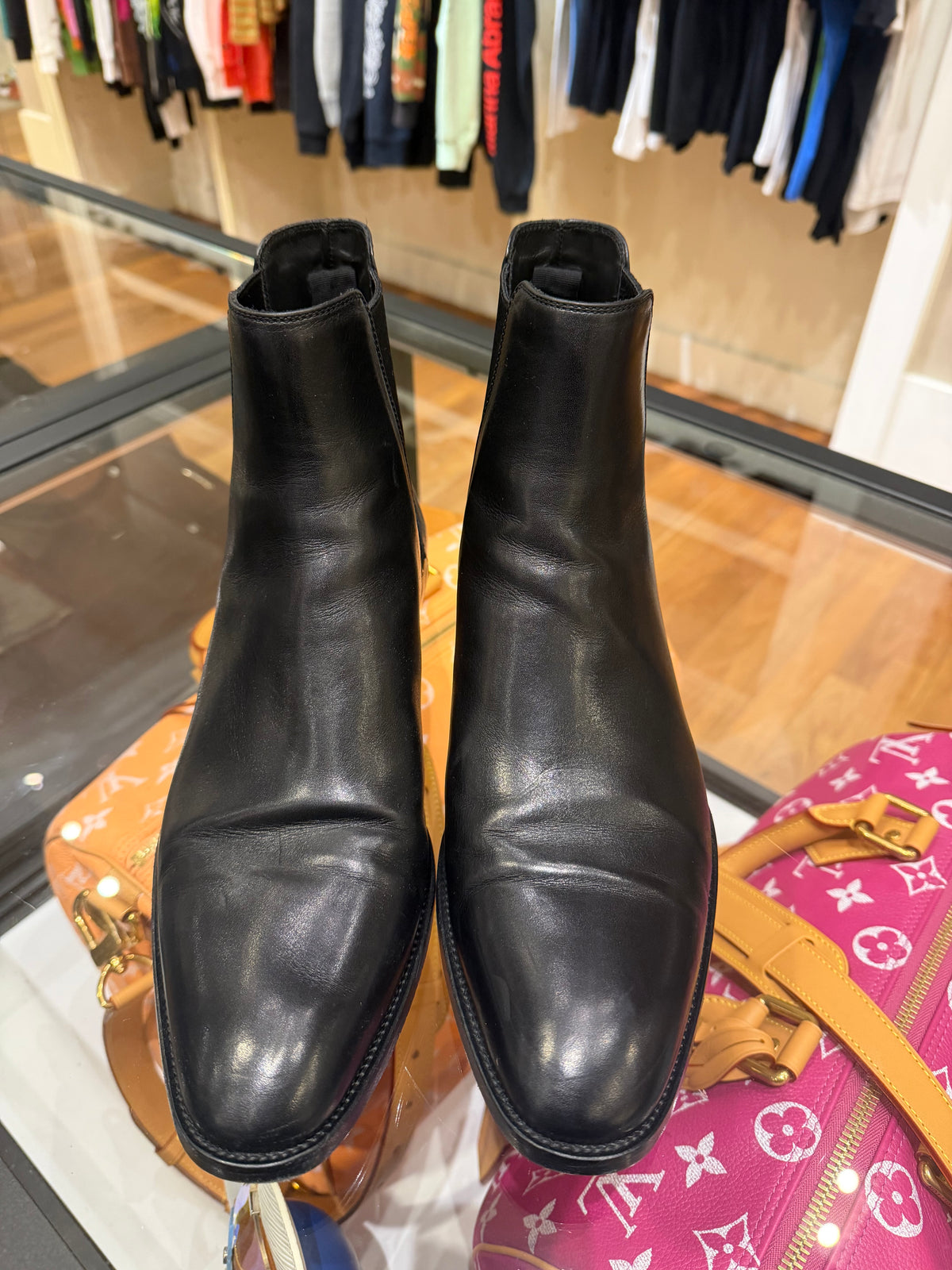 Saint Laurent Wyatt Chelsea Leather Boot