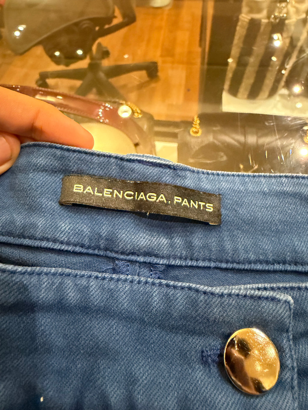 Balenciaga Slim Fit Ankle Zip
Pants- Teal