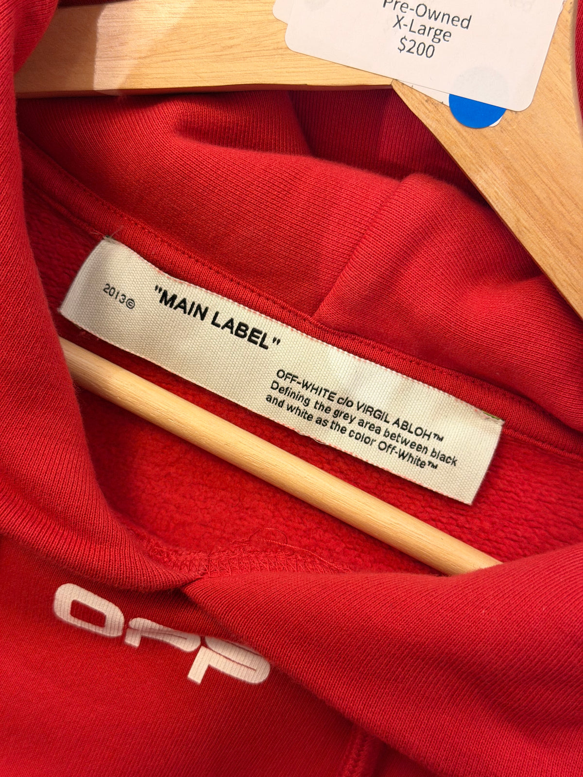Off-White Airport Tape Diag Hoodie