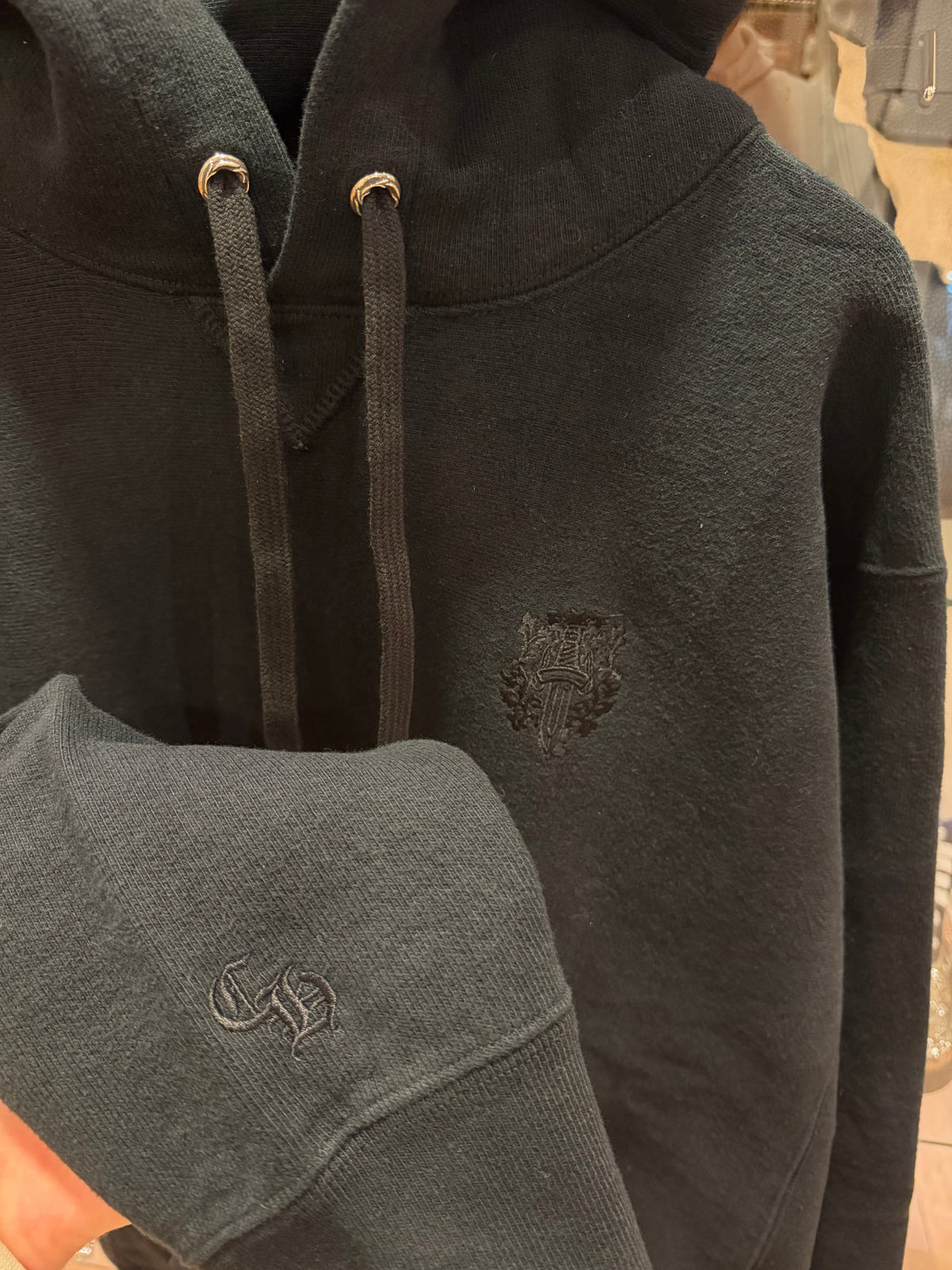 Chrome Hearts ‘King Fish’ Heavyweight Pullover Hoodie - Black