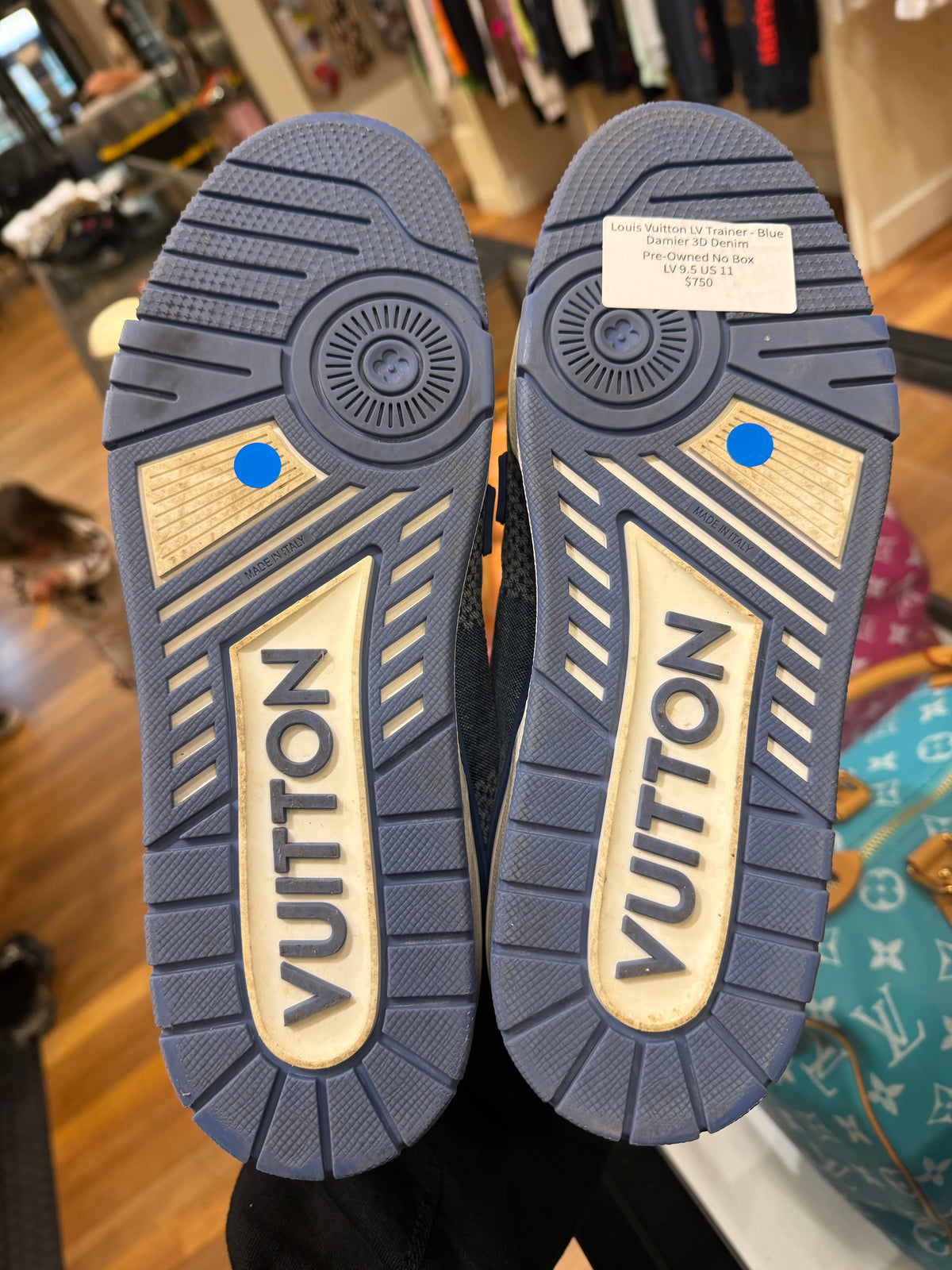 Louis Vuitton LV Trainer - Blue Damier 3D Denim