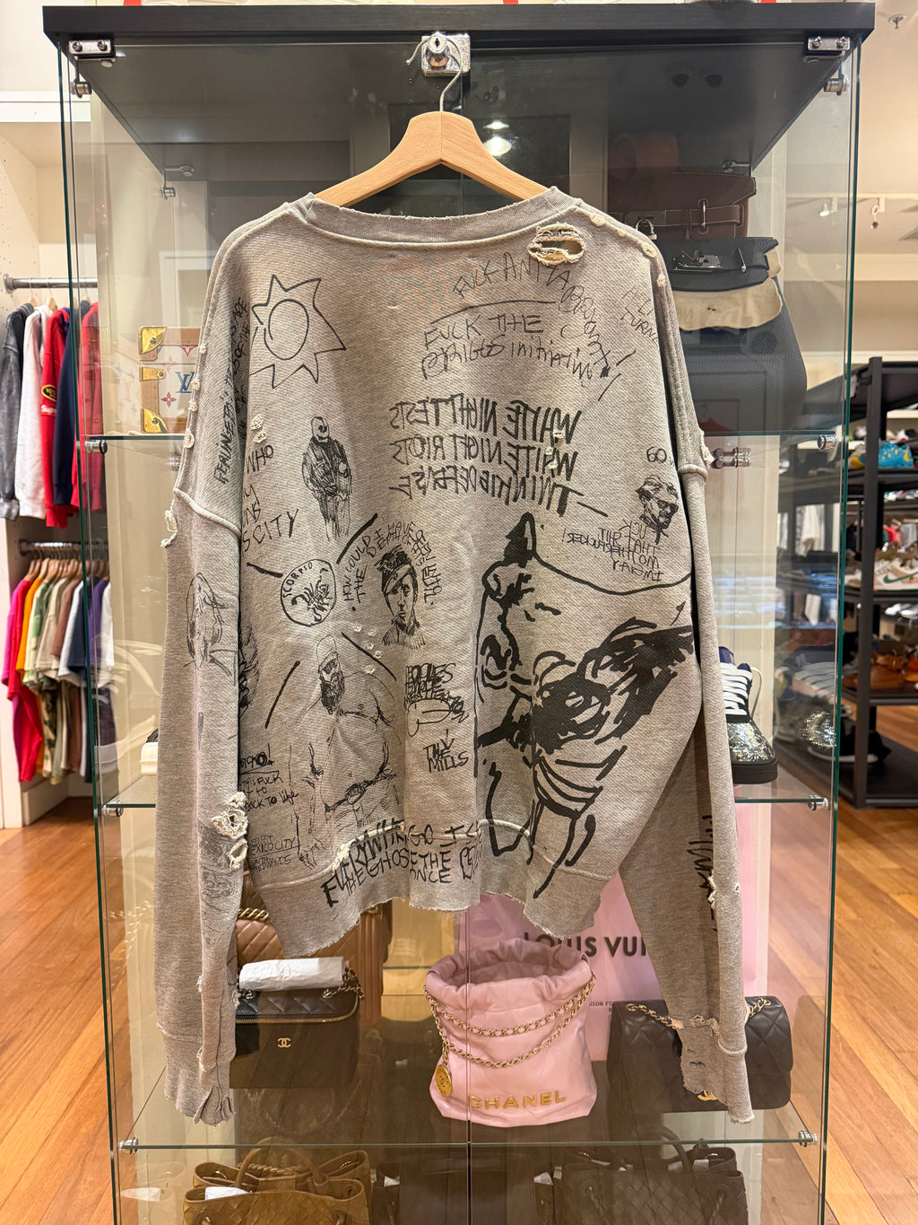 Paly Hollywood ‘Pumping Iron’ Crewneck FW24 - Grey