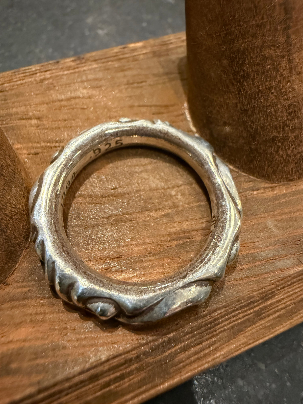 Chrome Hearts Scroll Band Ring Silver - Size 10