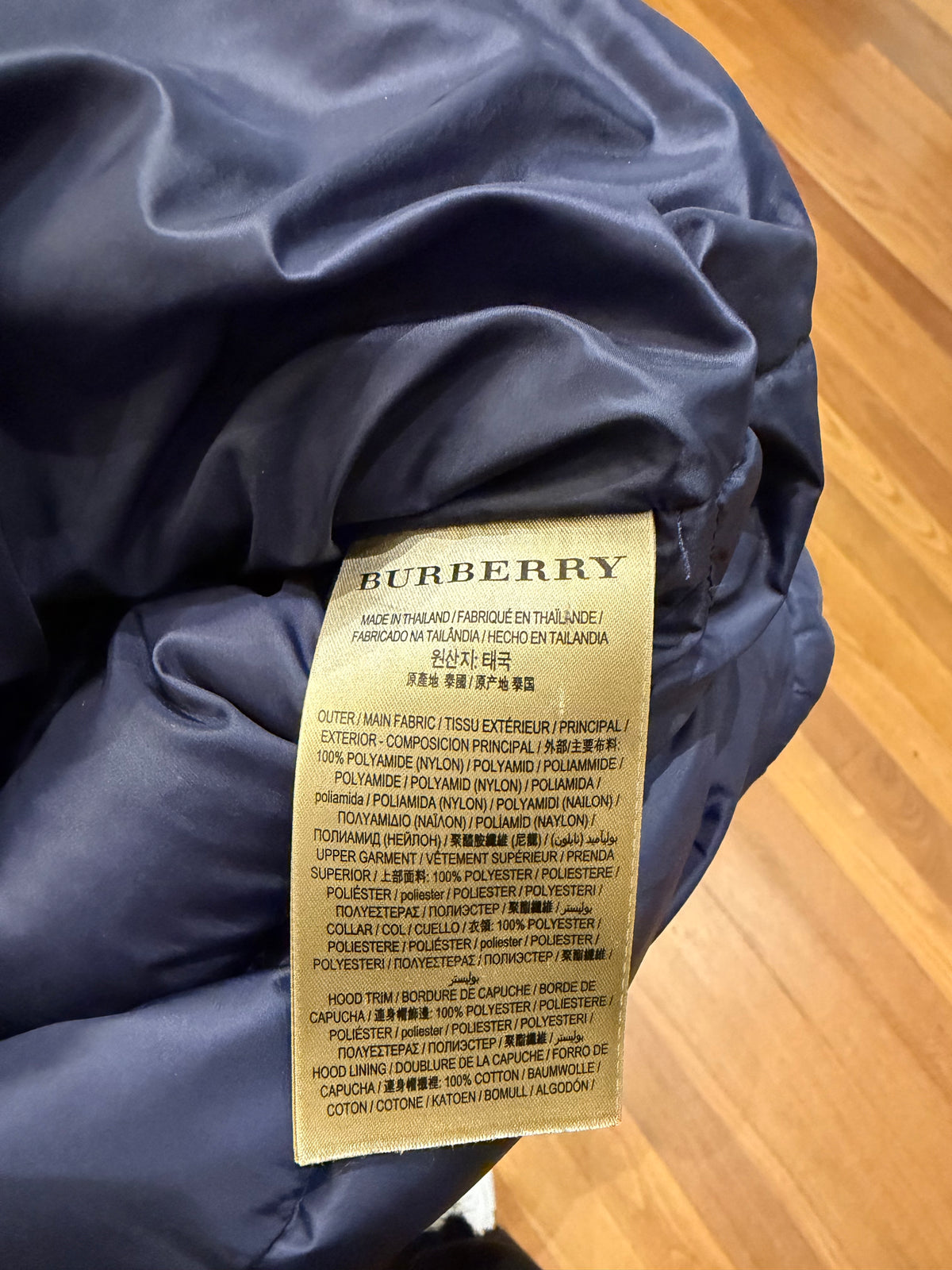 Burberry Puffer Jacket - Navy
