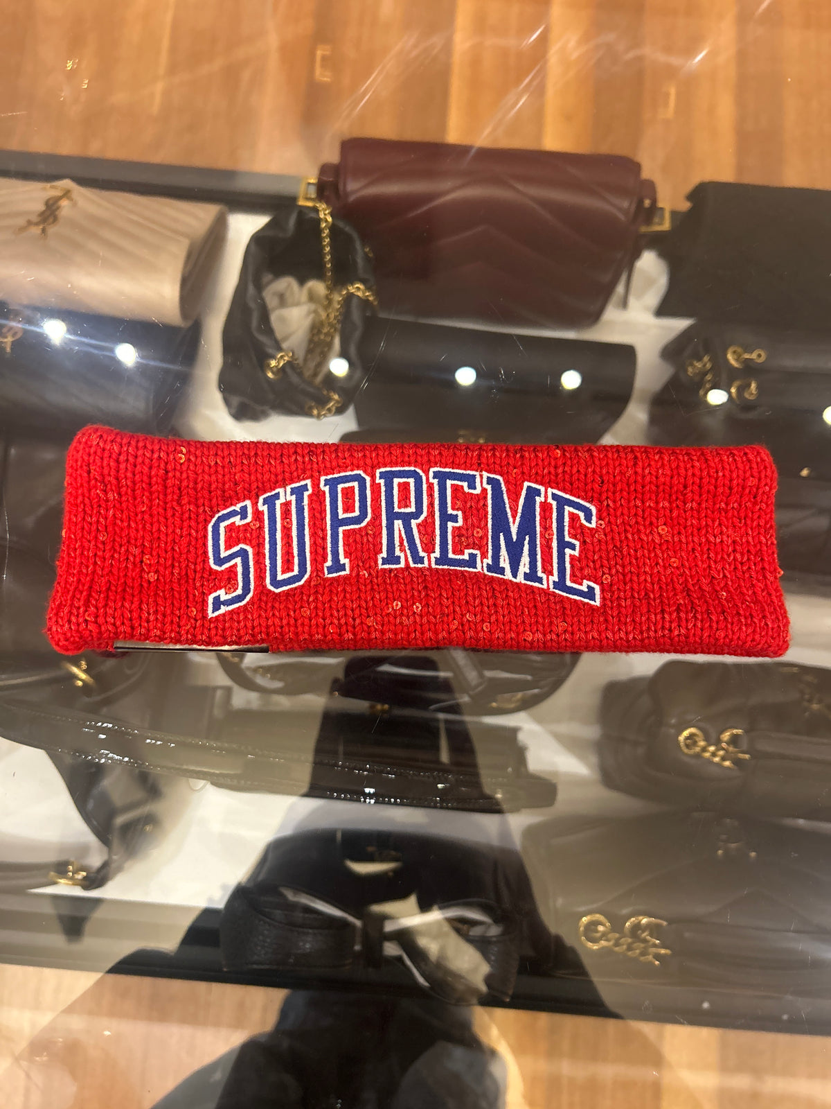 Supreme x New Era Sequin Arc Logo Headband