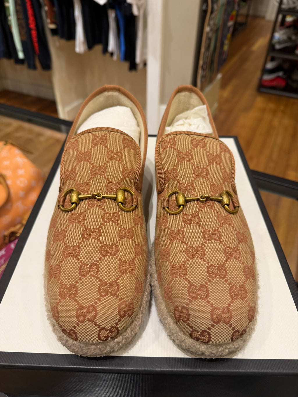 Gucci Fria GG Canvas Horsebit Espadrilles