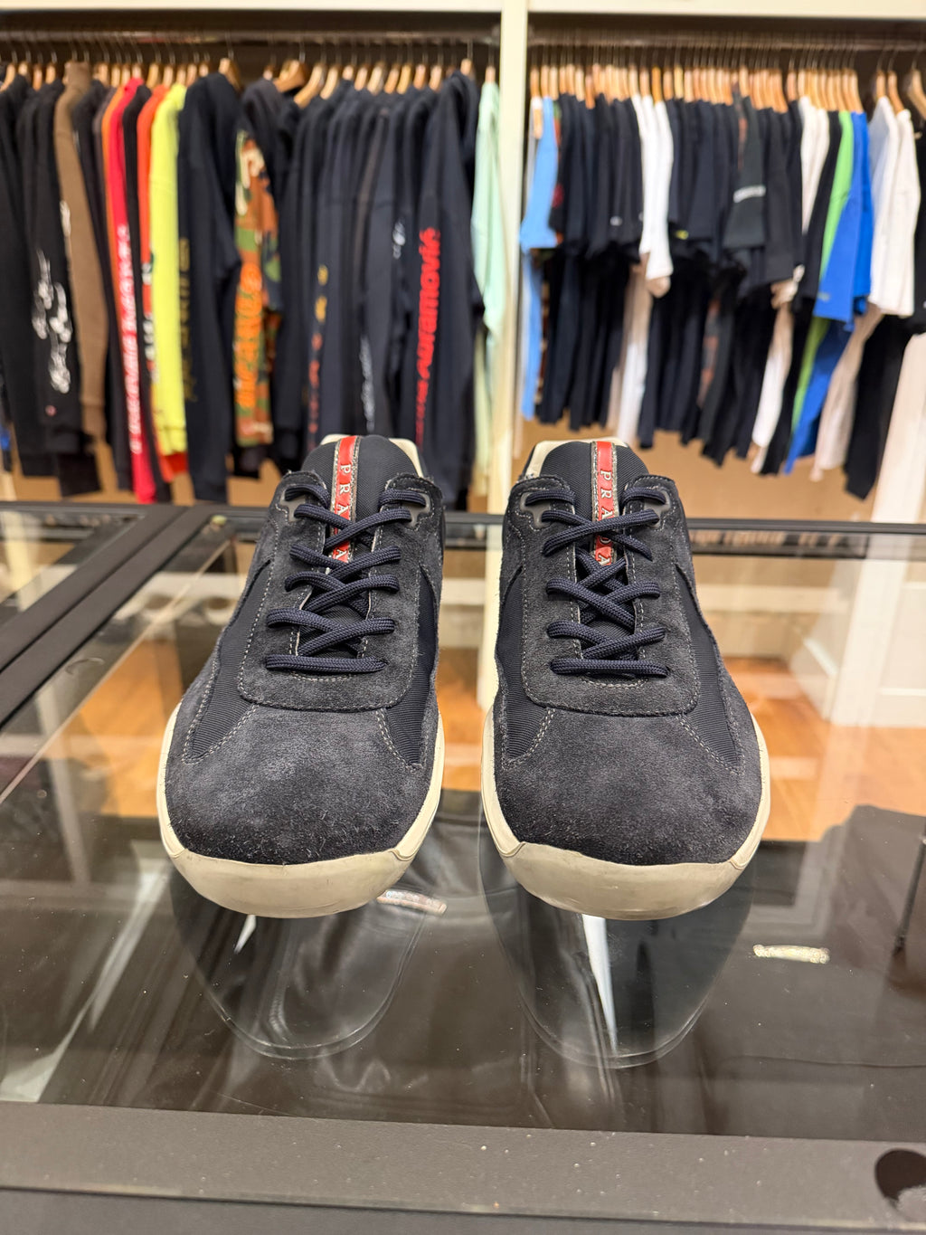Prada America Cup Original Suede - Navy