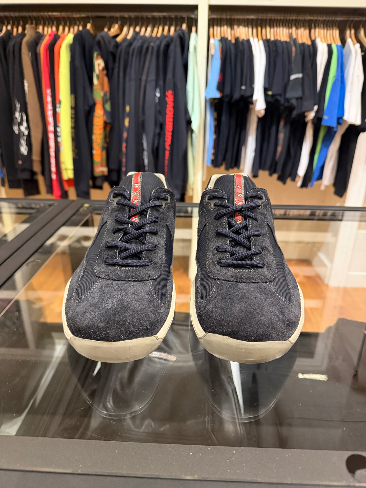 Prada America Cup Original Suede - Navy