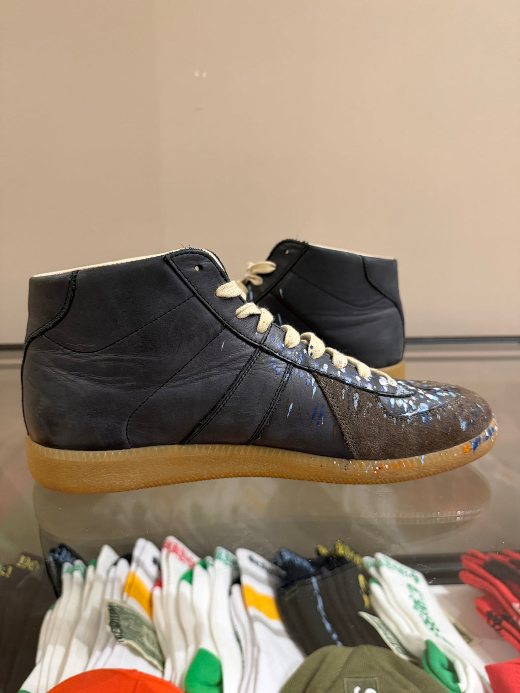 Maison Margiela Replica High
- Navy/Paint Splatter