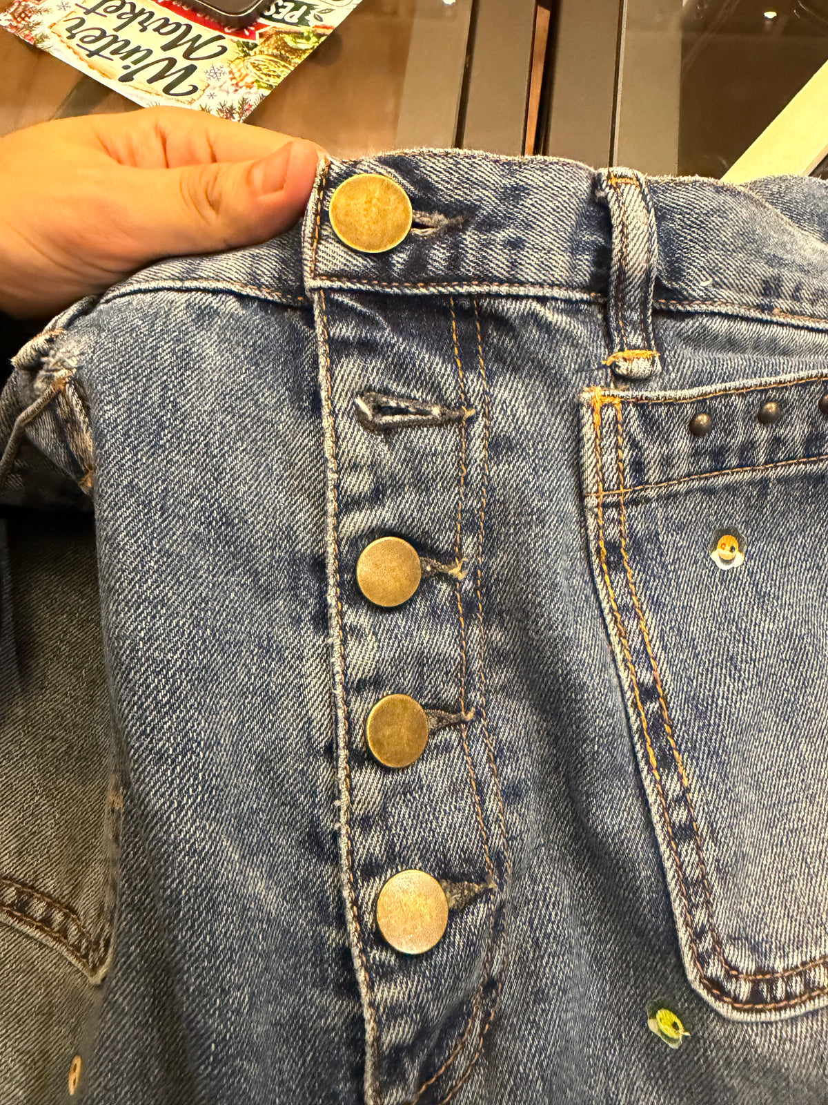 Acne Studios Blue Printed
Button Jeans