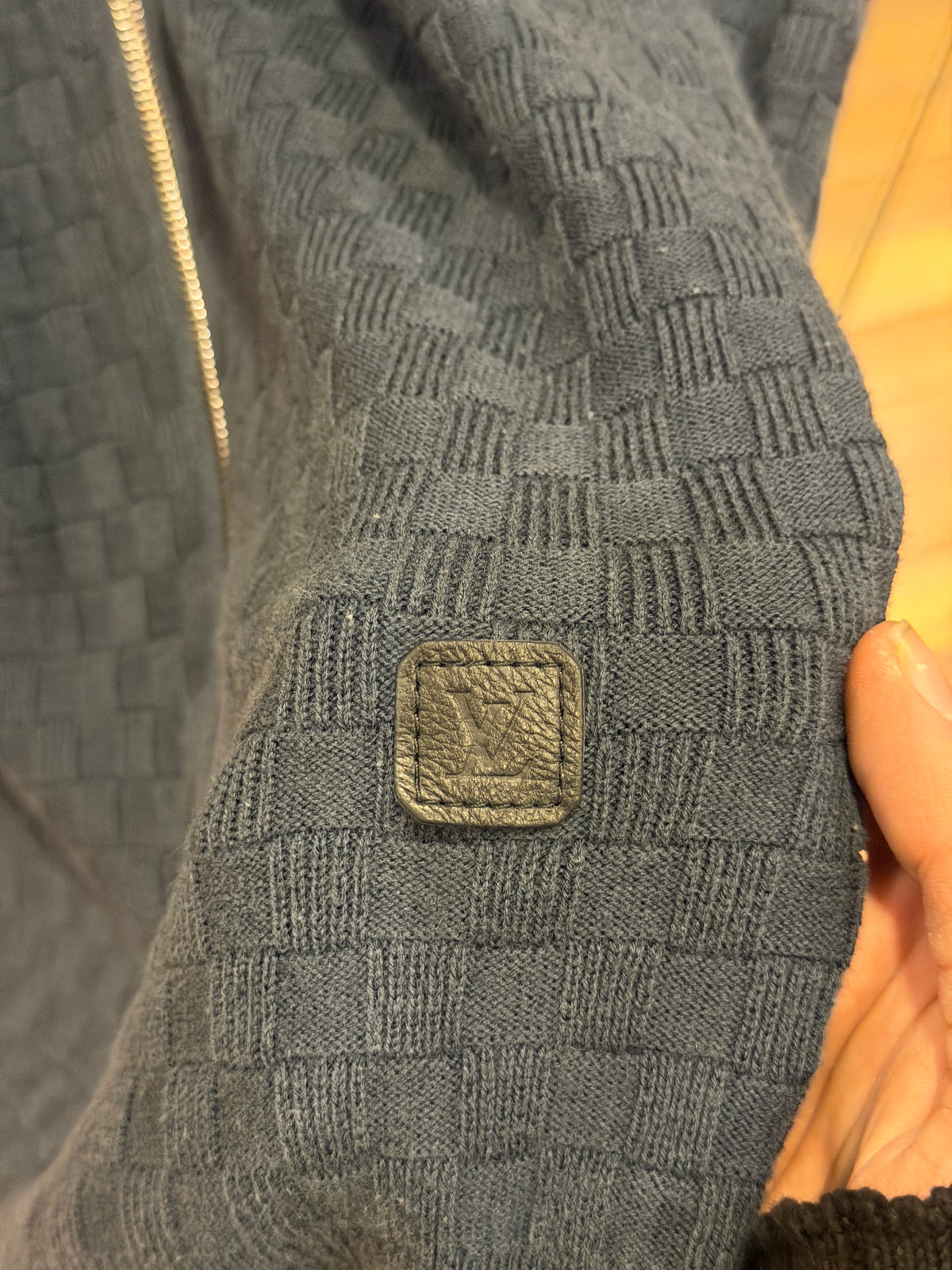 Louis Vuitton Damier Signature Zip Up - Navy