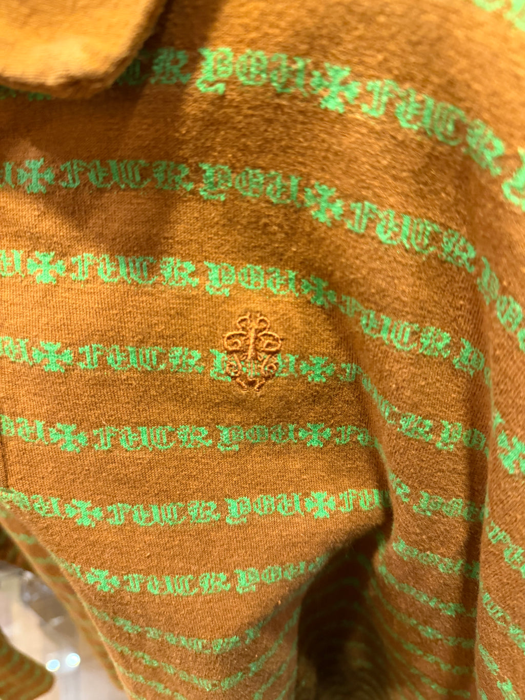 Chrome Hearts Matty Boy ‘Teen From Mars’ Striped Polo LS