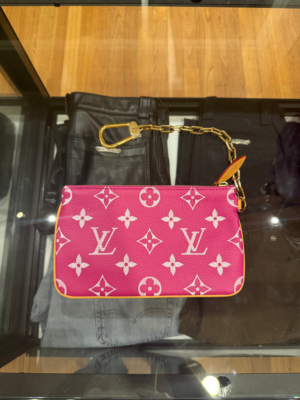 Louis Vuitton P9 Speedy 40 Bandouliere Pink Agate Duffle Bag