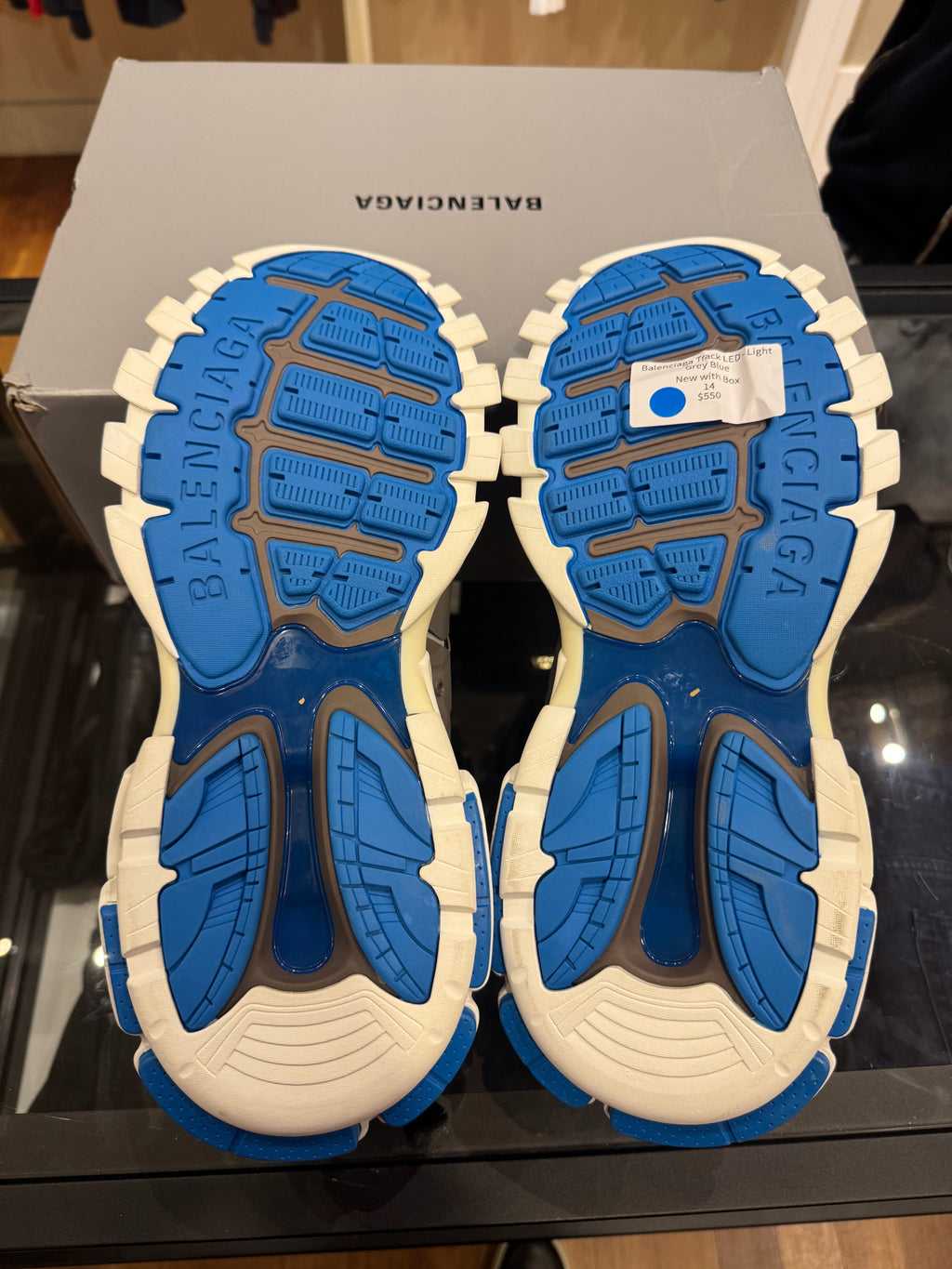 Balenciaga Track LED - Grey / Blue