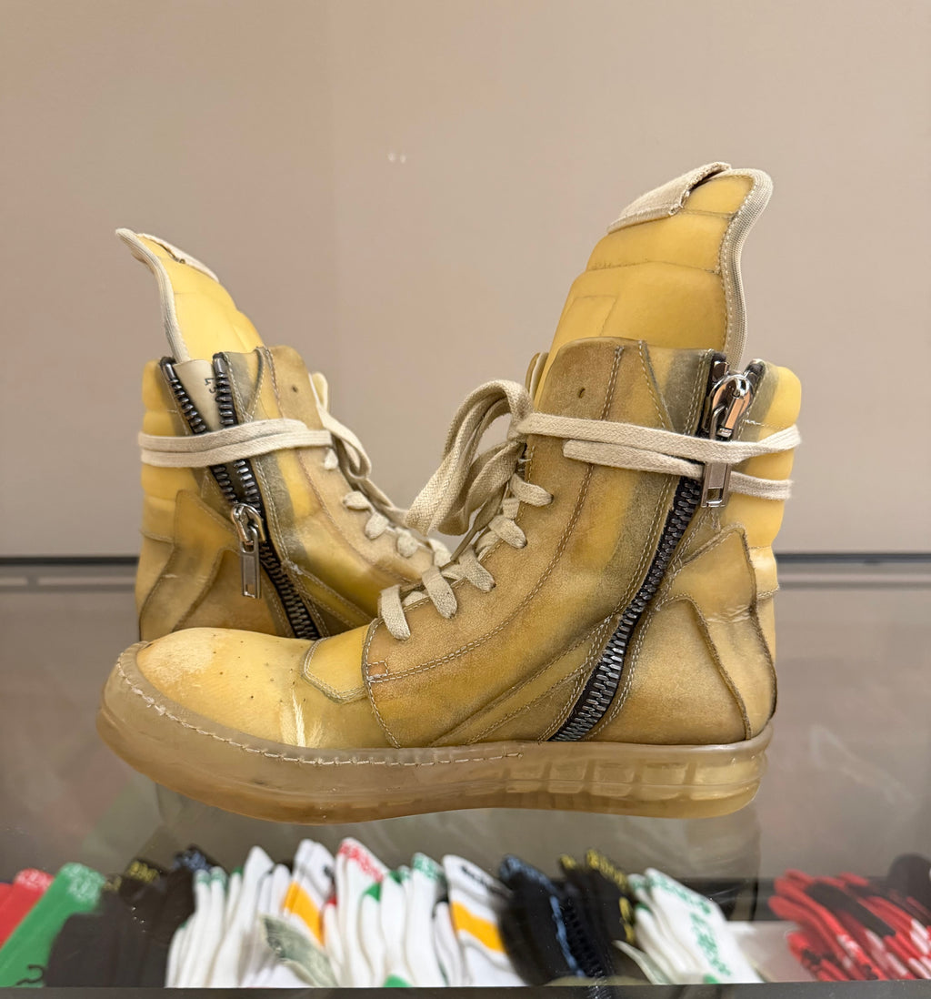 Rick Owens ‘Edfu’ Geobaskets - Natural & Clear