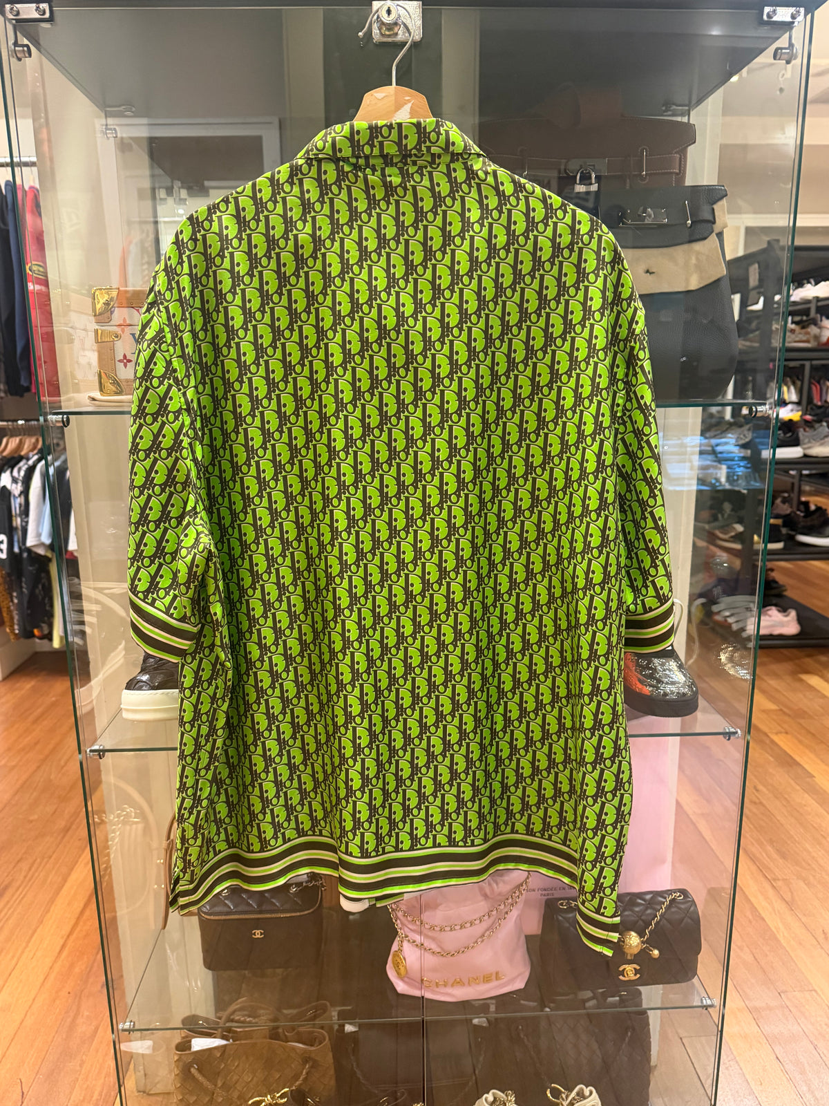 Dior Oblique Silk Shirt - Green