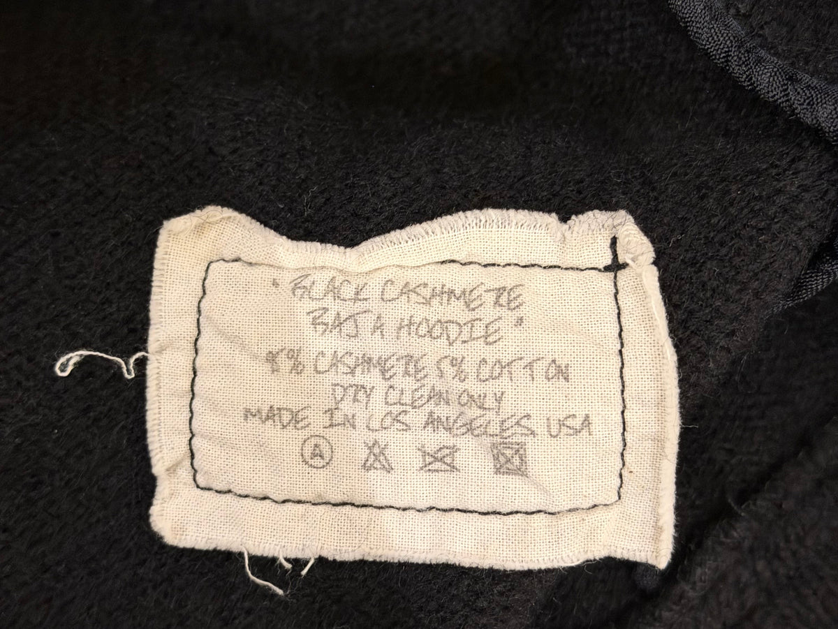 Greg Lauren Cashmere Baja Hoodie Black