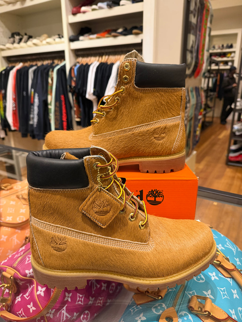 Timberland x Fetch Pony Hair Premium 6” Boot - Wheat