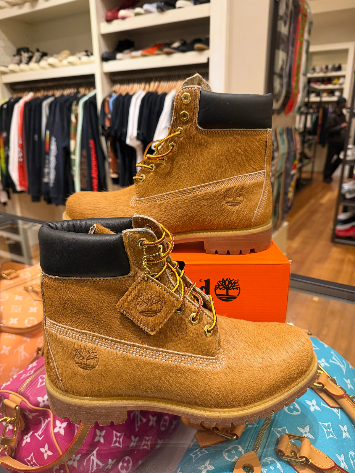 Timberland x Fetch Pony Hair Premium 6” Boot - Wheat