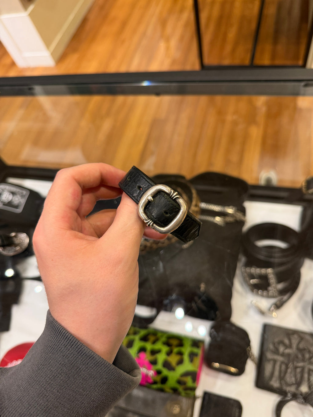 Chrome Hearts Gunslinger Buckle Bracelet - Black