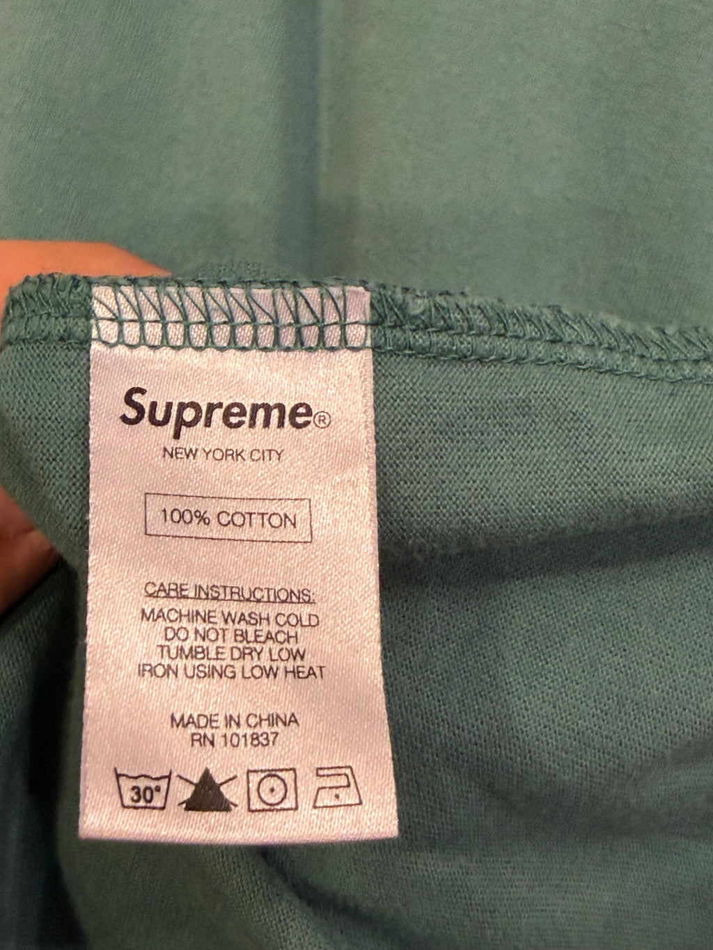 Supreme Long Sleeve Pocket
Shirt - Aqua