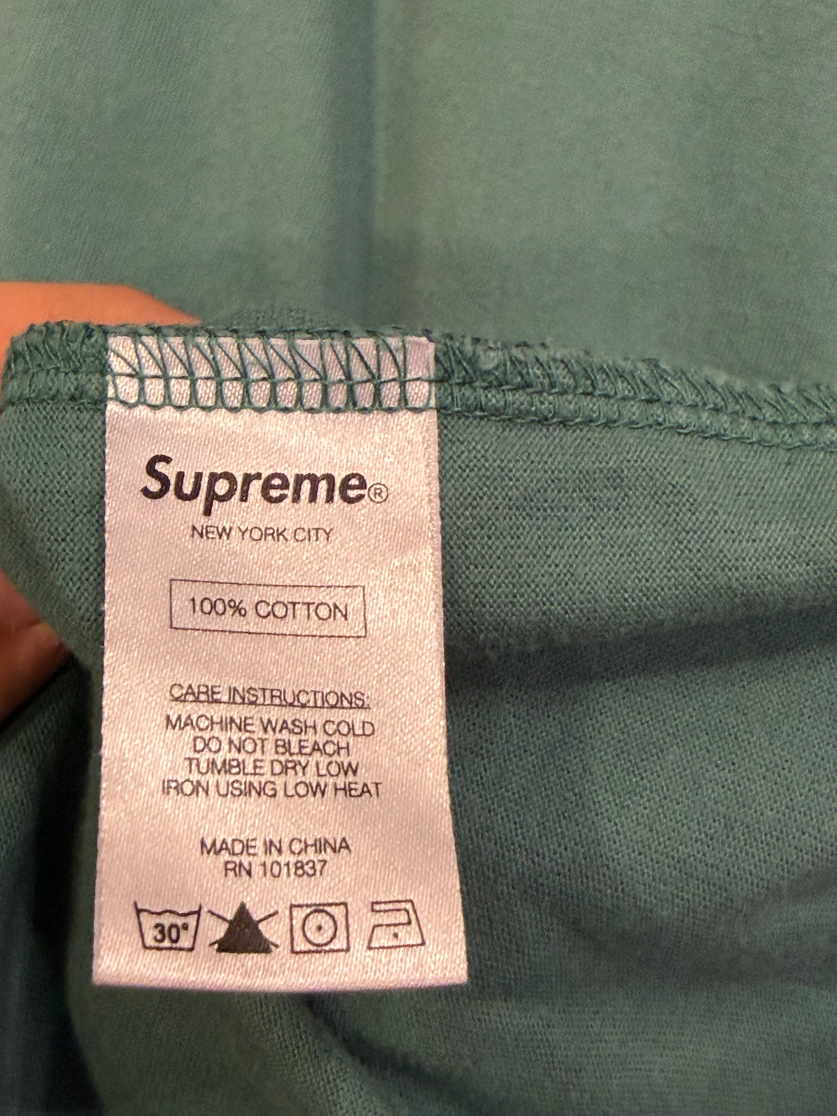 Supreme Long Sleeve Pocket
Shirt - Aqua