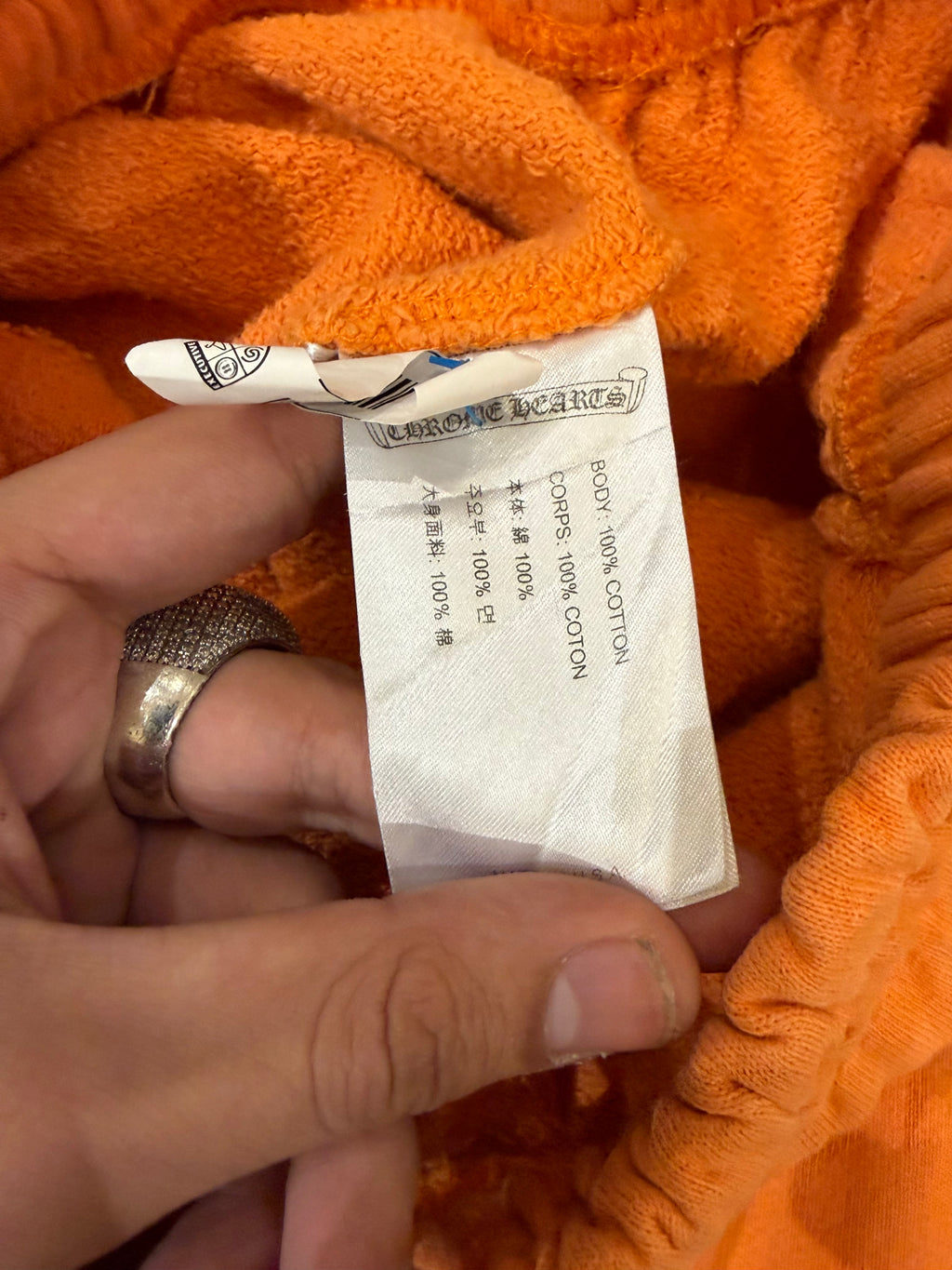 Chrome Hearts x Matty Boy Link & Build Sweatpants -
Orange