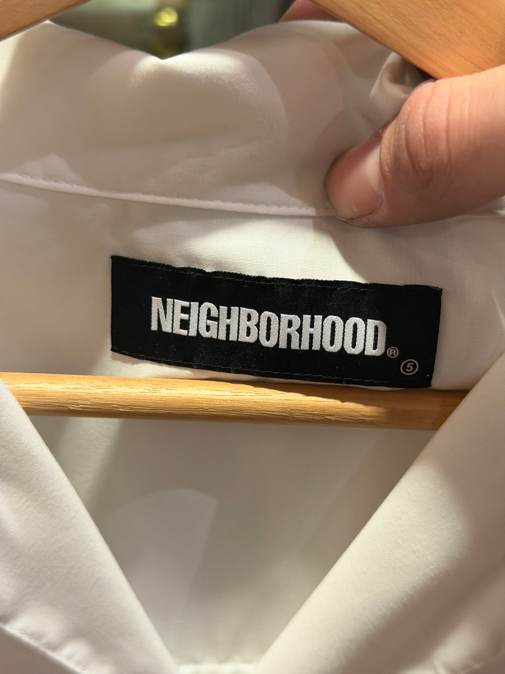 Neighborhood Camp Collar SS Shirt - White