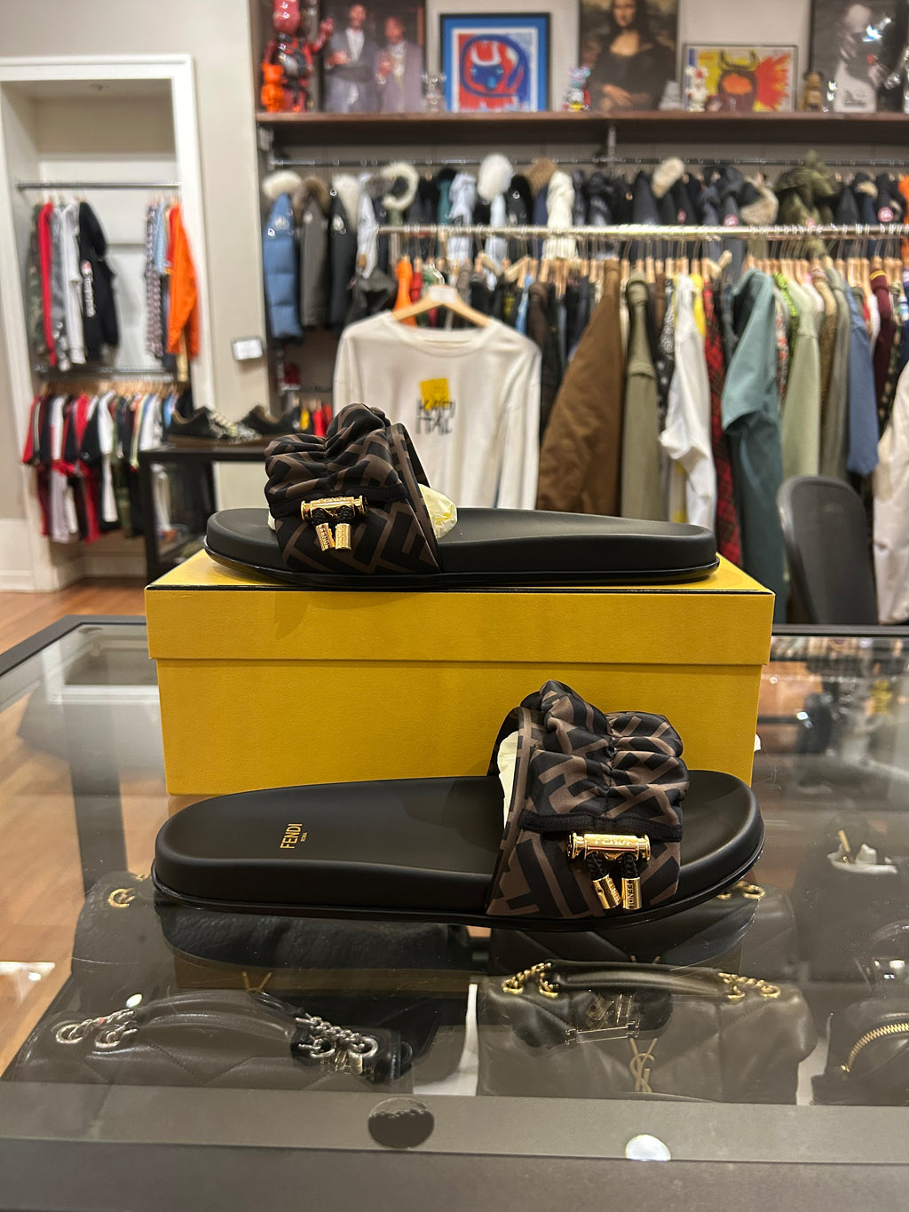 Fendi FF Vertigo Slide Sandals