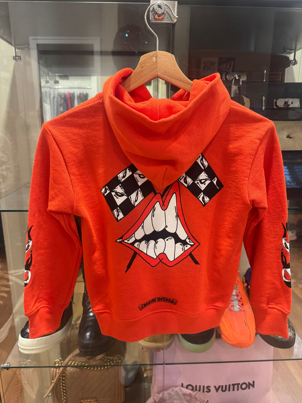 Chrome Hearts Matty Boy Stay Fast Chomper Hoodie (Kids) - Red