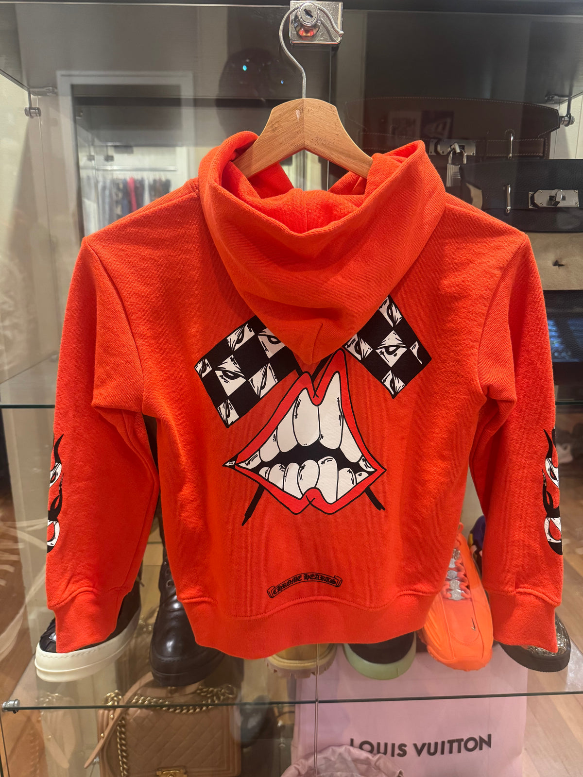 Chrome Hearts Matty Boy Stay Fast Chomper Hoodie (Kids) - Red