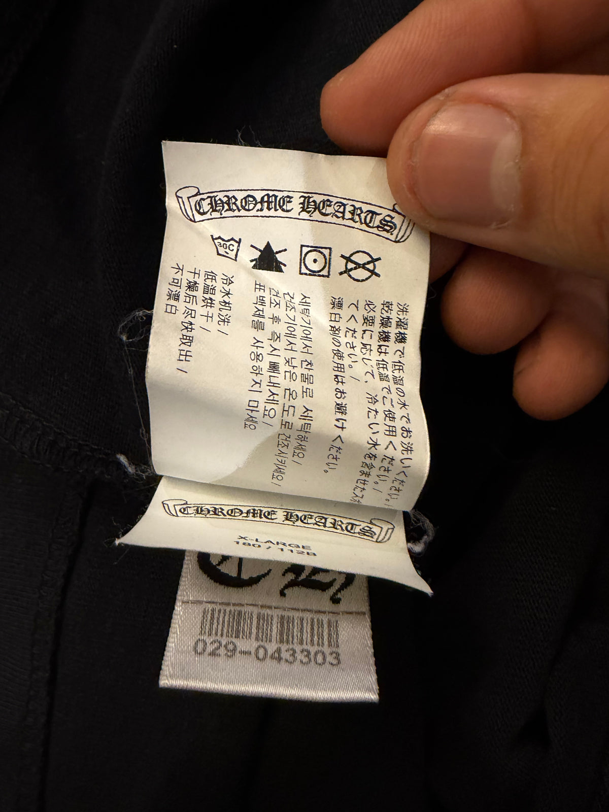 Chrome Hearts Embroidered Pocket LS - Black