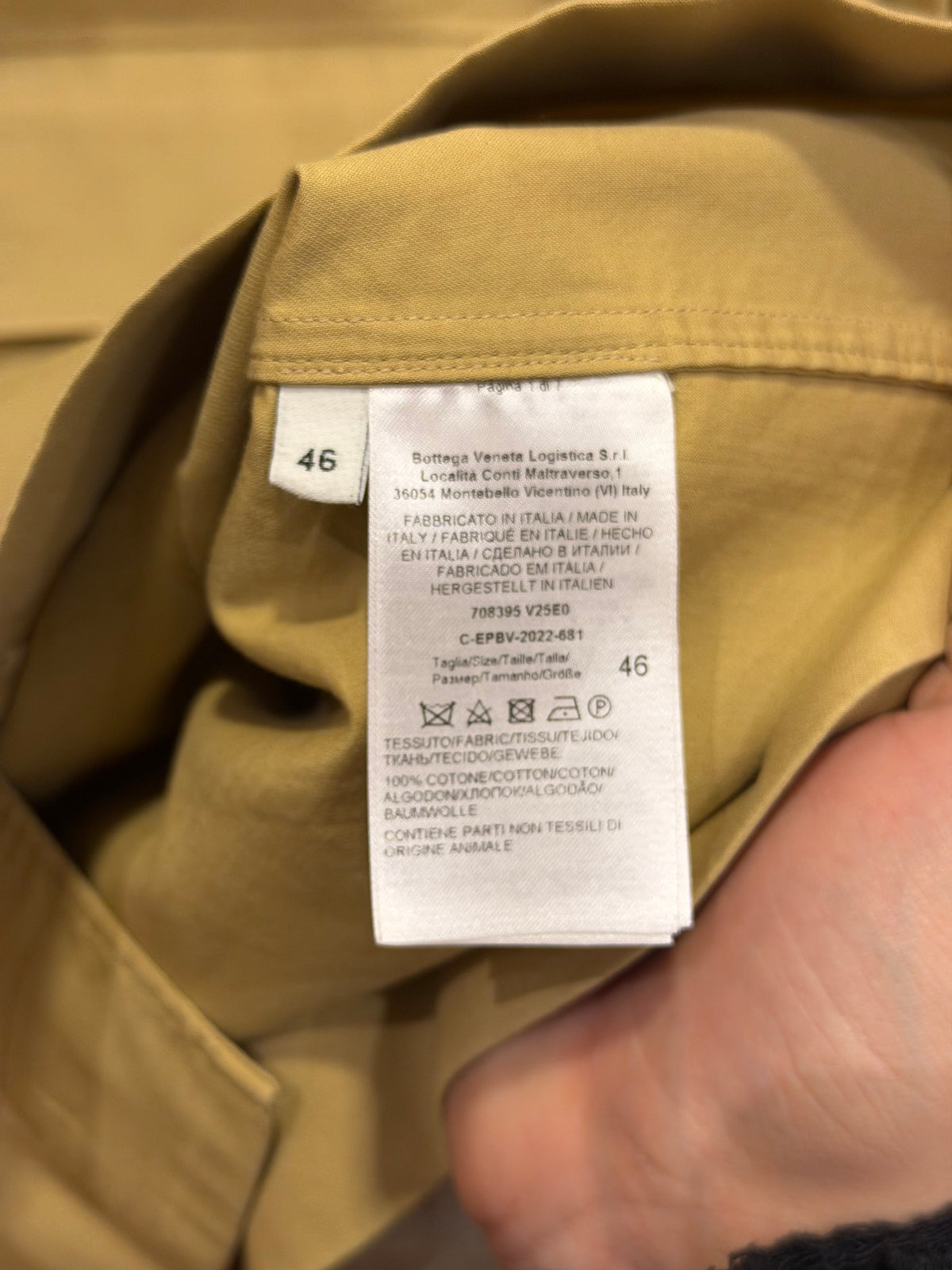 Bottega Veneta Collared Short Sleeve Shirt