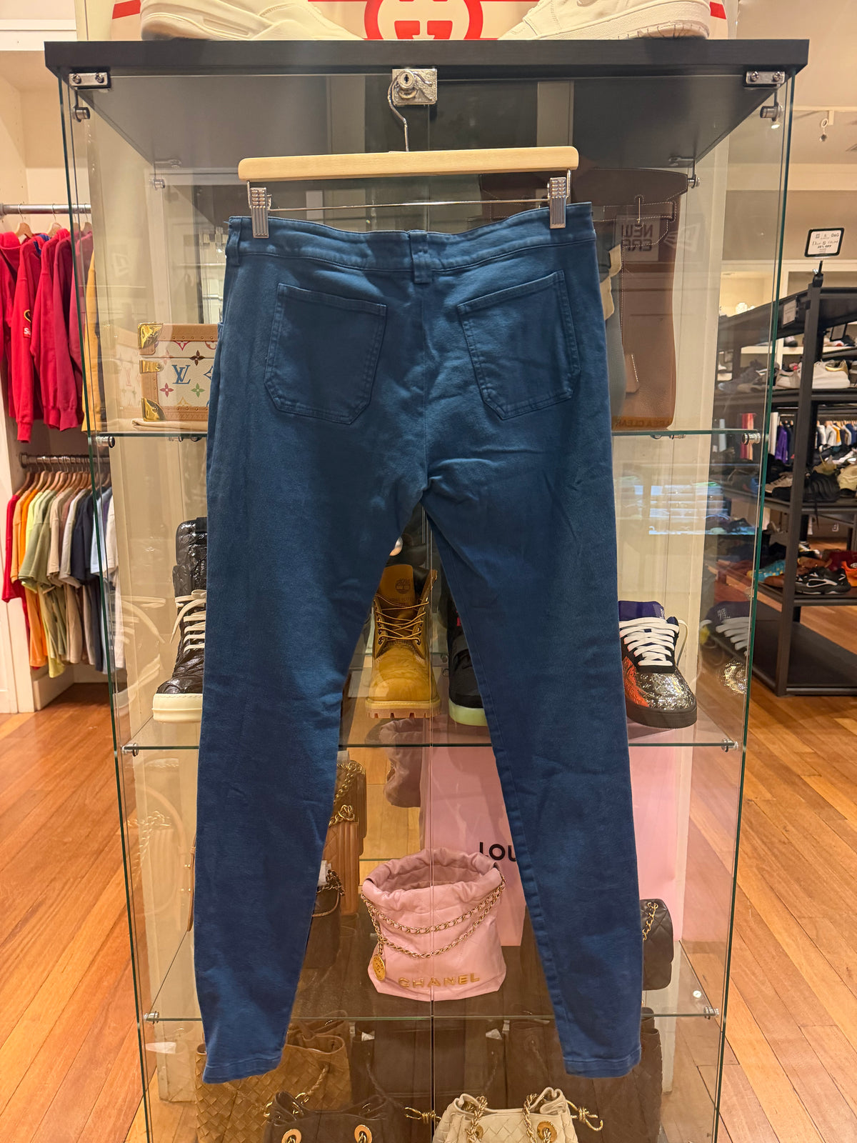 Balenciaga Slim Fit Ankle Zip
Pants- Teal